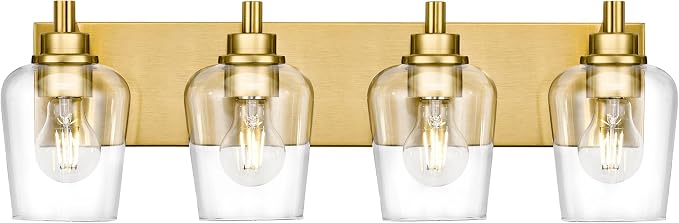 Bathroom Light Fixtures, 4-Light Modern Vanity Light by Metwet