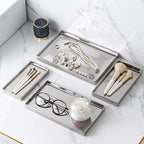 Jewelry Dish Tray Ceramic Trinket Tray Rectangte Vanity Makeup Mirror Tray - Image 2