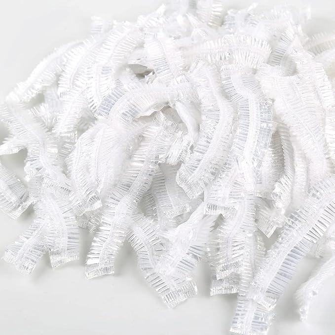 Shower Cap 10 Pcs Disposable Plastic Bath Cap Waterproof Spa Shower Cap XLarge - Image 7