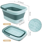 2 Pack Foldable Foot Bath Basin, Collapsible Foot Soak Tub, Foot Tub - Image 2