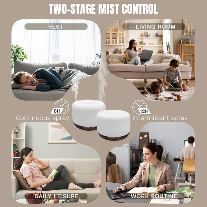 Essential Oil Diffuser for Home & Travel, 300ml USB Portable Bedroom - Image 7