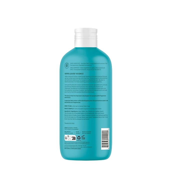 ATTITUDE Body Wash, EWG Verified Shower Gel, Dermatologically Tested, Plant and - Image 7