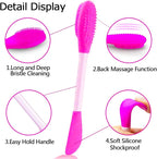 5PCS Silicone Scrubber Set, Lip Scrub Brush, Silicone Face Cleansing Brush - Image 3