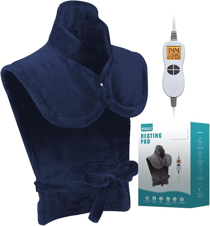 26" x 35" Flannel Neck&Shoulder&Back Heating Pad by RUQIJI