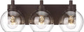 Bathroom Light Fixtures Over Mirror, 3-Light Oil Rubbed Bronze Vanity Light by Metwet