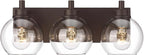 Bathroom Light Fixtures Over Mirror, 3-Light Oil Rubbed Bronze Vanity Light by Metwet