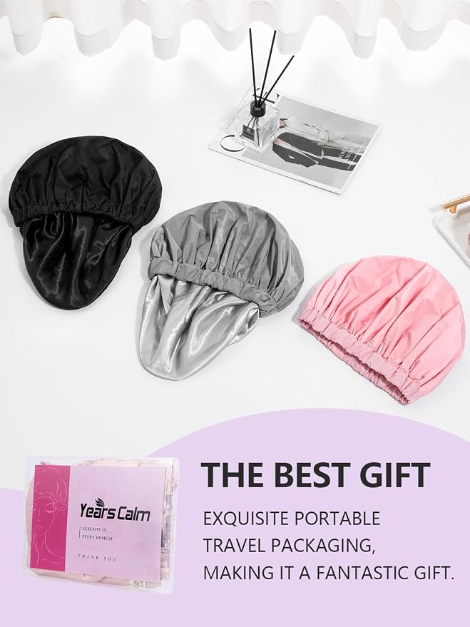 Years calm Reusable Waterproof Shower Caps - Image 9