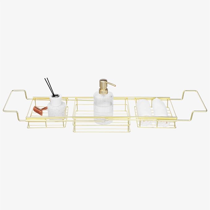 Navaris Gold Wire Bath Tray - Image 8