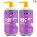 Alaffia Body Wash, EveryDay Shea, Lavender 2-Pack – Gentle Skin Cleanser by Alaffia