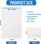 Teling 60 Pcs 60 Pcs Disposable Sauna Blanket Liners, 47x83 Inch Plastic Sheets - Image 2