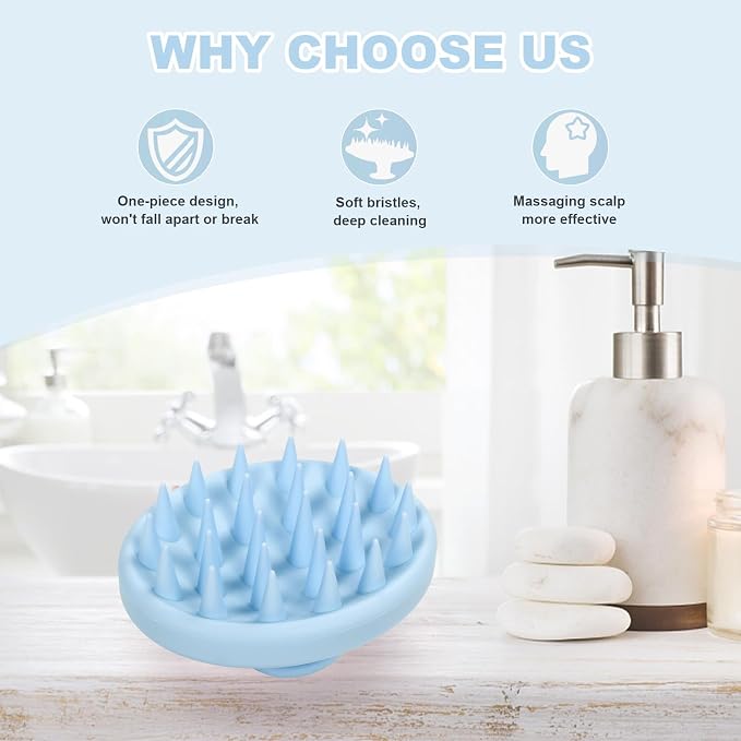 Meartchy Silicone Scalp Massager, Scalp Scrubber - Image 6