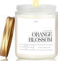 Orange Blossom Candles for Home Scented, Natural Soy Wax Aromatherapy Non Toxic by Unknown