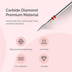 MelodySusie 1.8mm Flame Pentagon Shape Cuticle Clean Nail Drill Bit 3/32'' - Image 6
