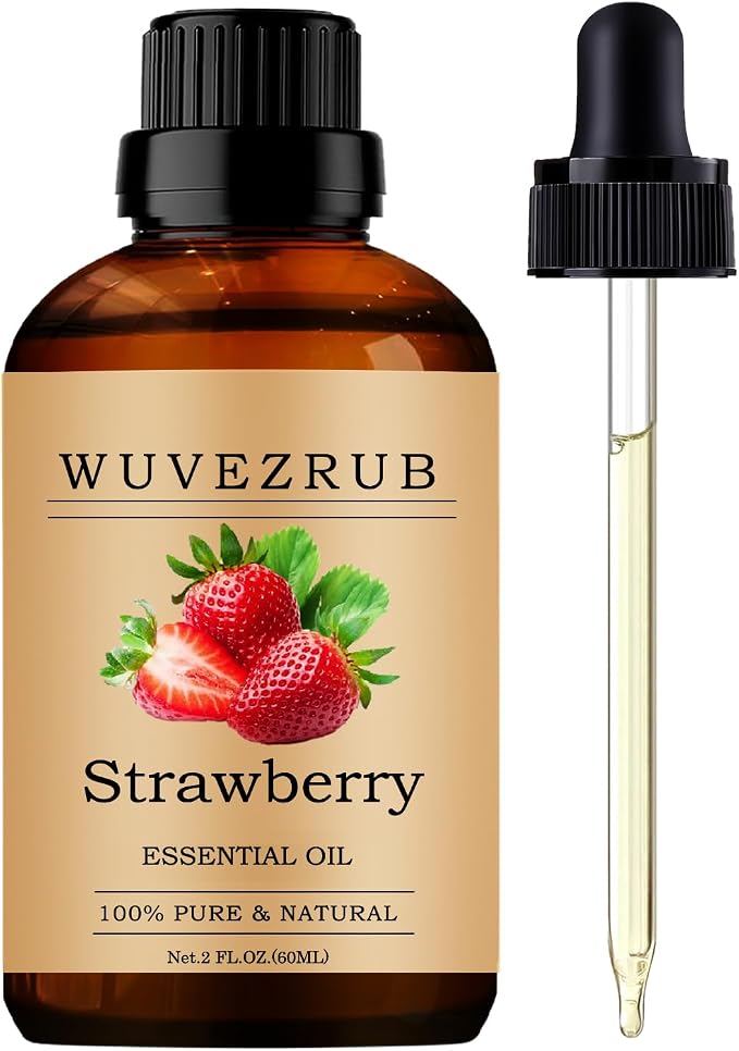 Strawberry Essential Oils, 60ML Pure and Natural Essential Oil by WUVEZRUB