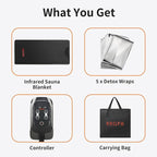 Infrared Sauna Blanket for Home, Low EMF Carbon Crystal Heating, Portable Dry - Image 8