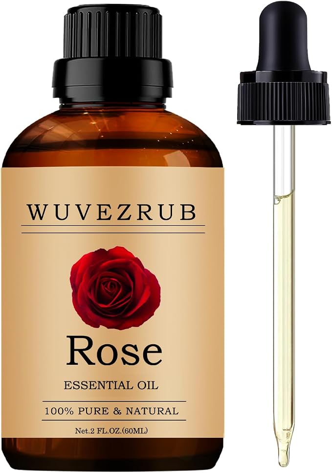 Rose Essential Oils, 60ML Pure and Natural Essential Oil by WUVEZRUB