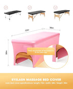 Onism Lash Bed Cover-Wipeable PU Leather Massage Bed Cover, Waterproof - Image 4