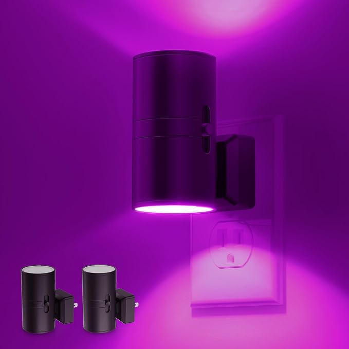 L LOHAS LED Purple Night Light, Night Lights Plug into Wall - Image 7
