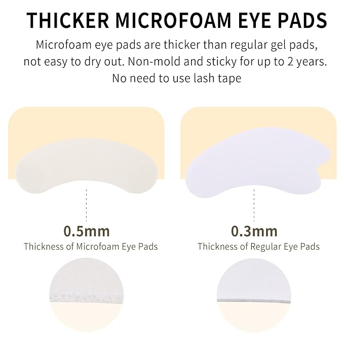 100 PCS Foam Eye Pads for Lash Extensions, Under Eye Pads for Eyelash Extensions - Image 5