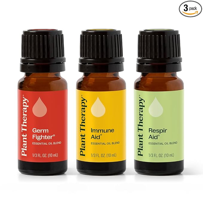 Plant Therapy Wellness Essential Oil Set, Pure Essential Oil Blends: Germ by PlantTherapy