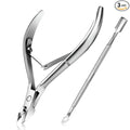 Cuticle Trimmer with Cuticle Pusher by Easkep