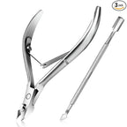 Cuticle Trimmer with Cuticle Pusher by Easkep