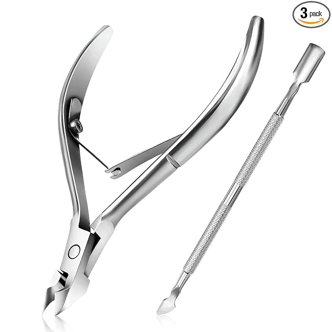 Cuticle Trimmer with Cuticle Pusher by Easkep
