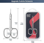 CGBE Cuticle Scissors Extra Fine Curved Blade, Super Slim Manicure Scissors - Image 6