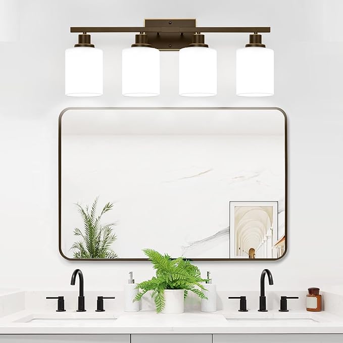 MOKATNG 4-Light Bathroom Light Fixtures, Vanity Light - Image 5