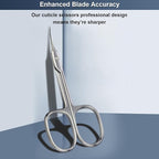 CGBE Cuticle Scissors Extra Fine Curved Blade, Super Slim Manicure Scissors - Image 4