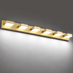 SineRise LED Modern Bathroom Vanity Light Fixtures, Matte Gold Modern Acrylic by SINERISELIGHTING