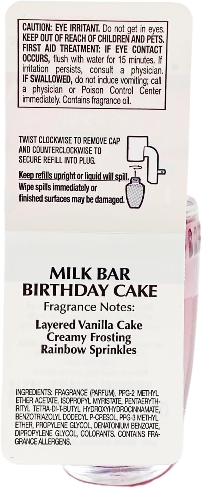 Bath & Body Works Milk Bar Birthday Cake 2 Wallflowers Home Fragrance Refill - Image 3