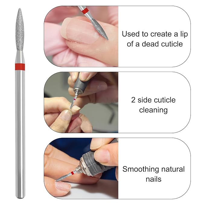 E-File Nail Drill bit with Case - Image 3