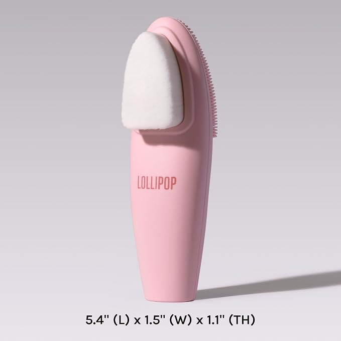 LOLLIPOP Dual-Sided Facial Cleansing Brush | Handle Size Silicone Face - Image 3