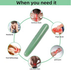 Gua Sha Massage Tools Jade Manual Stick Deep Tissue Natural Facial Tool - Image 4
