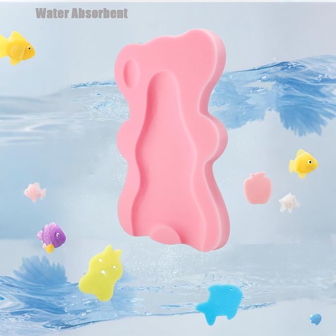 PandaEar Baby Bath Sponge Infant Soft Sponge Mat, Baby Bath Mat Newborn Odor - Image 7