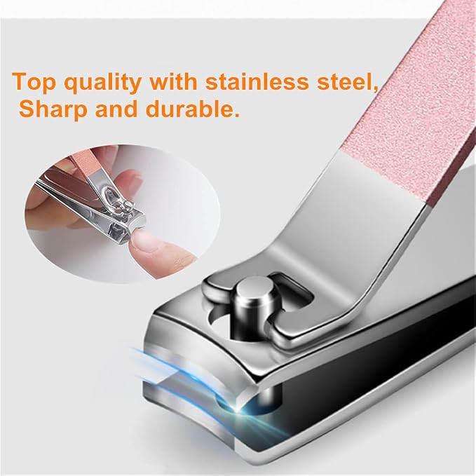 QURIPE 7pcs Manicure Set, Nail Clippers Kit, Stainless Steel Manicure Kit - Image 4