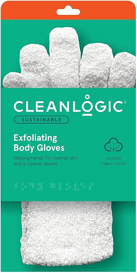 Cleanlogic - Bath Gloves Exfoliating - 2 CT - Image 2