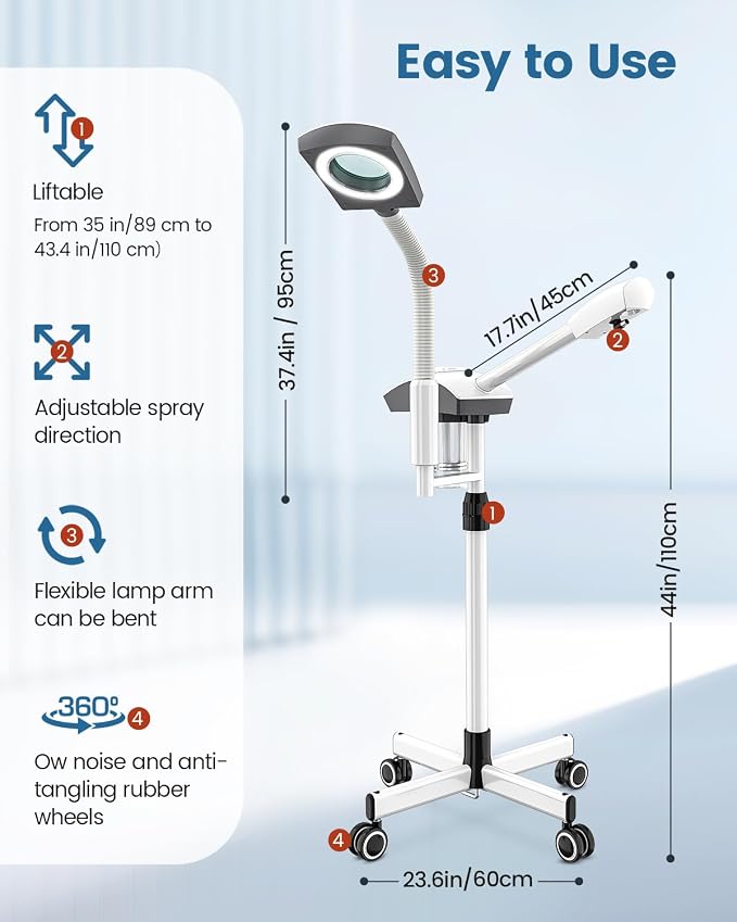 Kingsteam Professional 2-in-1 Facial Steamer - Image 6