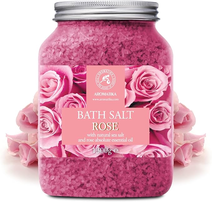 Rose Bath Salts 46 Oz – Natural Rosewood Oil & Rose Extract – Bath Additive - Image 2