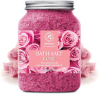 Rose Bath Salts 46 Oz – Natural Rosewood Oil & Rose Extract – Bath Additive - Image 2