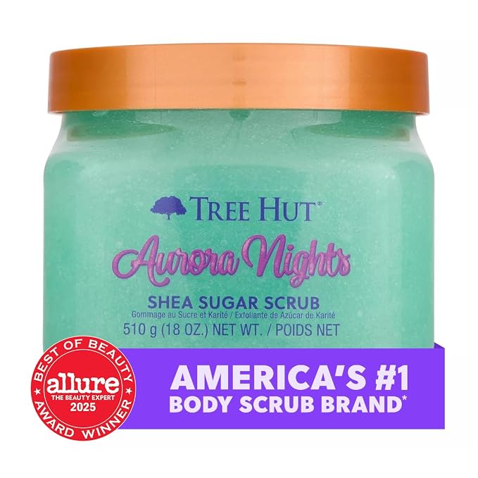Tree Hut Aurora Nights Shea Sugar Scrub, Exfoliating, Hydrating & Moisturizing - Image 3