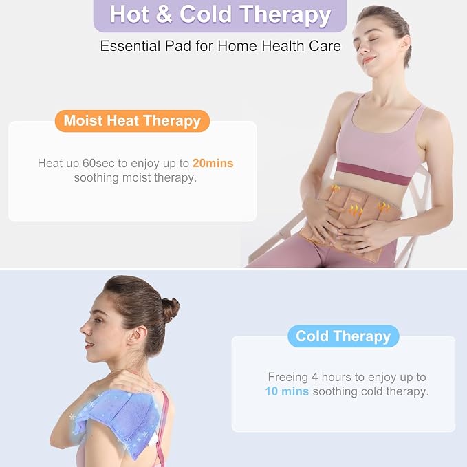 SuzziPad Heating Pad Microwavable, 6.5x12” Reusable Heat Pads - Image 5