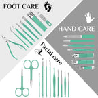 MINKINH Travel Manicure Set 26-Piece, Portable Nail Clippers Kit - Image 3