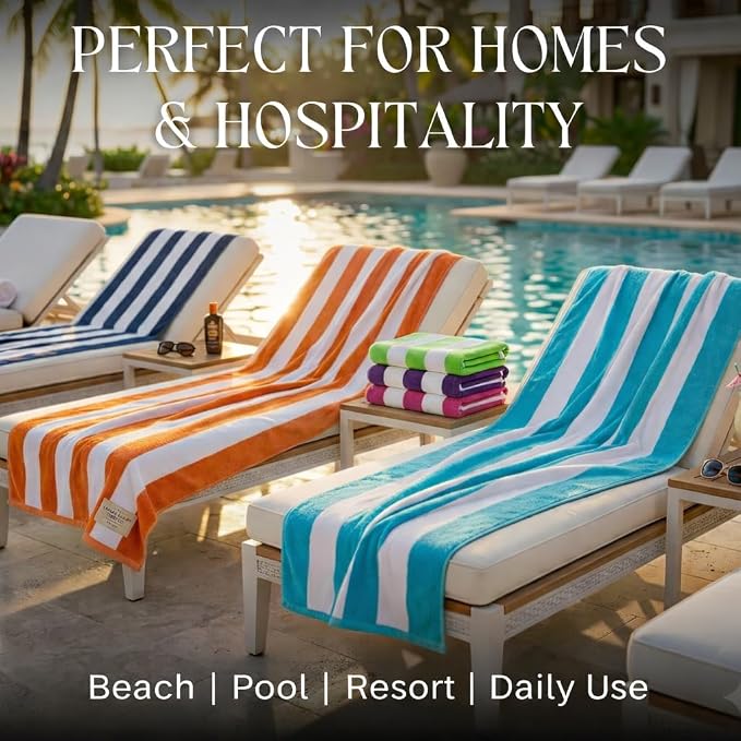BolBom*S Beach Towels 6 Pack Large 30x60-100% Cotton Beach & Pool Towels Bulk - Image 7