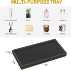 Silicone Bathroom Tray, Shatterproof Small Black Bathroom Tray, High-Grade - Image 8