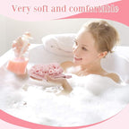 Boao 3 Pcs Bath Shower Pouf Sponge Mesh Pouf Shower Ball Exfoliating Body - Image 4