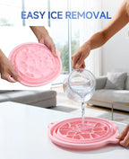 Face Bowl for Ice with Built-in Ice Tray Collapsible Silicone Facial Ice Bath - Image 7