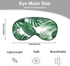 Tropical Palm Leaves Sleep Mask Eye Mask Green Jungle Leaves Floral Sleep Mask - Image 2