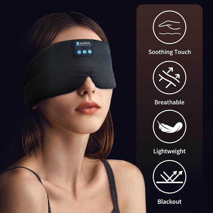 Joythink Sleep Headphones Sleep Mask Kids Children Wireless Music Eye Mask - Image 3